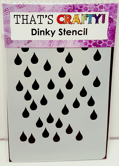 That&#39;s Crafty! Dinky Stencil - Raindrops