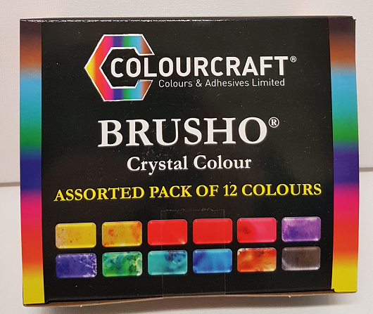 Brusho Crystal Colour - Assorted pack of 12