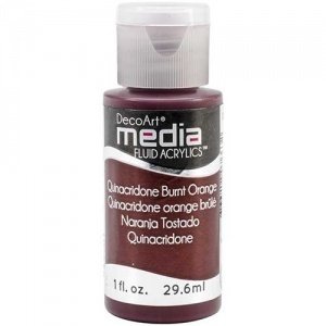 DecoArt Media Fluid Acrylic - Quinacridone Burnt Orange