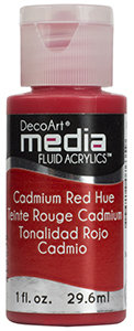 DecoArt Media Fluid Acrylic - Cadmium Red Hue