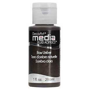 DecoArt Media Fluid Acrylic - Raw Umber