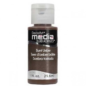 DecoArt Media Fluid Acrylic - Burnt Umber