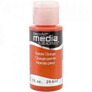 DecoArt Media Fluid Acrylic - Pyrrole Orange