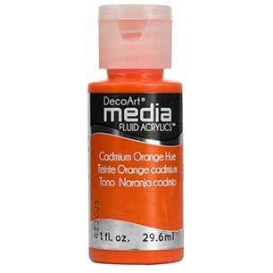 DecoArt Media Fluid Acrylic - Cadmium Orange Hue