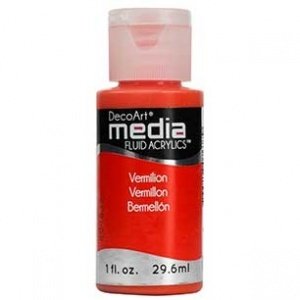 DecoArt Media Fluid Acrylic - Vermillion Hue