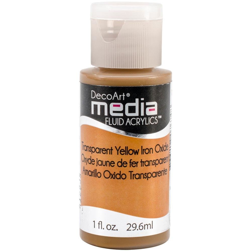 DecoArt Media Fluid Acrylic - Transparent Yellow Iron Oxide