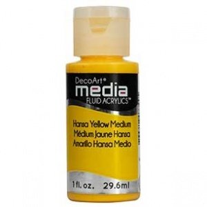 DecoArt Media Fluid Acrylic - Hansa Yellow Medium