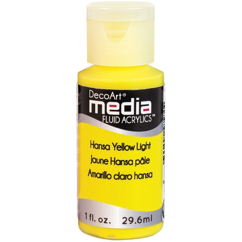 DecoArt Media Fluid Acrylic - Hansa Yellow Light