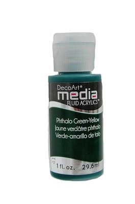 DecoArt Media Fluid Acrylic - Phthalo Green-Yellow