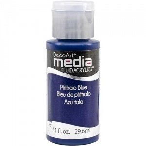DecoArt Media Fluid Acrylic - Phthalo Blue