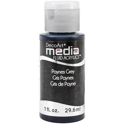 DecoArt Media Fluid Acrylic - Payne&#39;s Grey