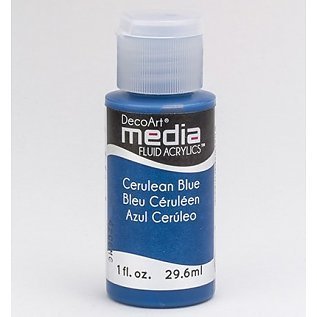 DecoArt Media Fluid Acrylic - Cerulean Blue