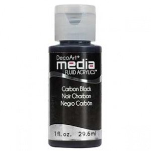 DecoArt Media Fluid Acrylic - Carbon Black