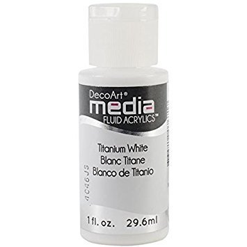 DecoArt Media Fluid Acrylic - Titanium White