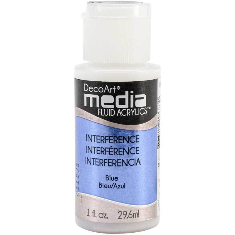 DecoArt Media Fluid Acrylic - Interference Blue