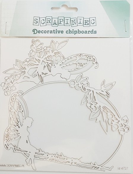 Blueberry Fairy - oval frame with Fairy