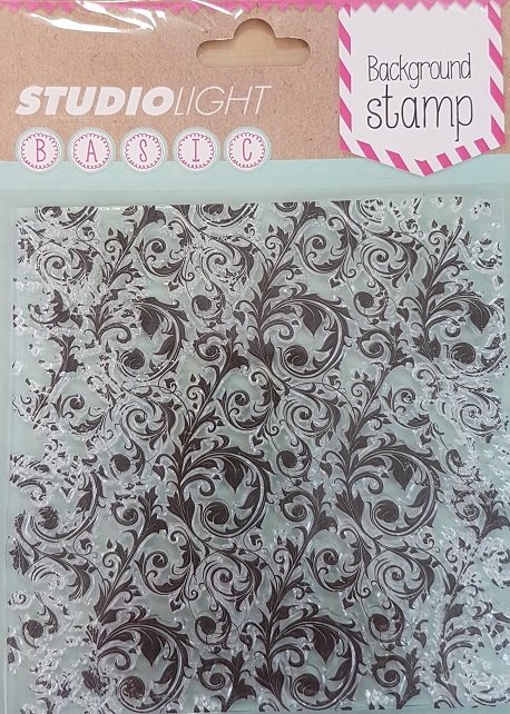 Studio Light clear background stamp 6&quot; x 6&quot; - Flourish