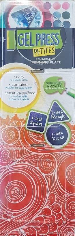 3&quot; Gel Press Printing Plates - Square, Triangle &amp; Circle