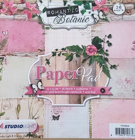 Studio Light - Romantic Botanic Paper Pad 6 x 6