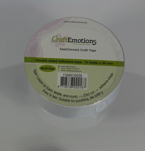 Craft Emotions Double Sided Craft Tape 35mm x 15m
