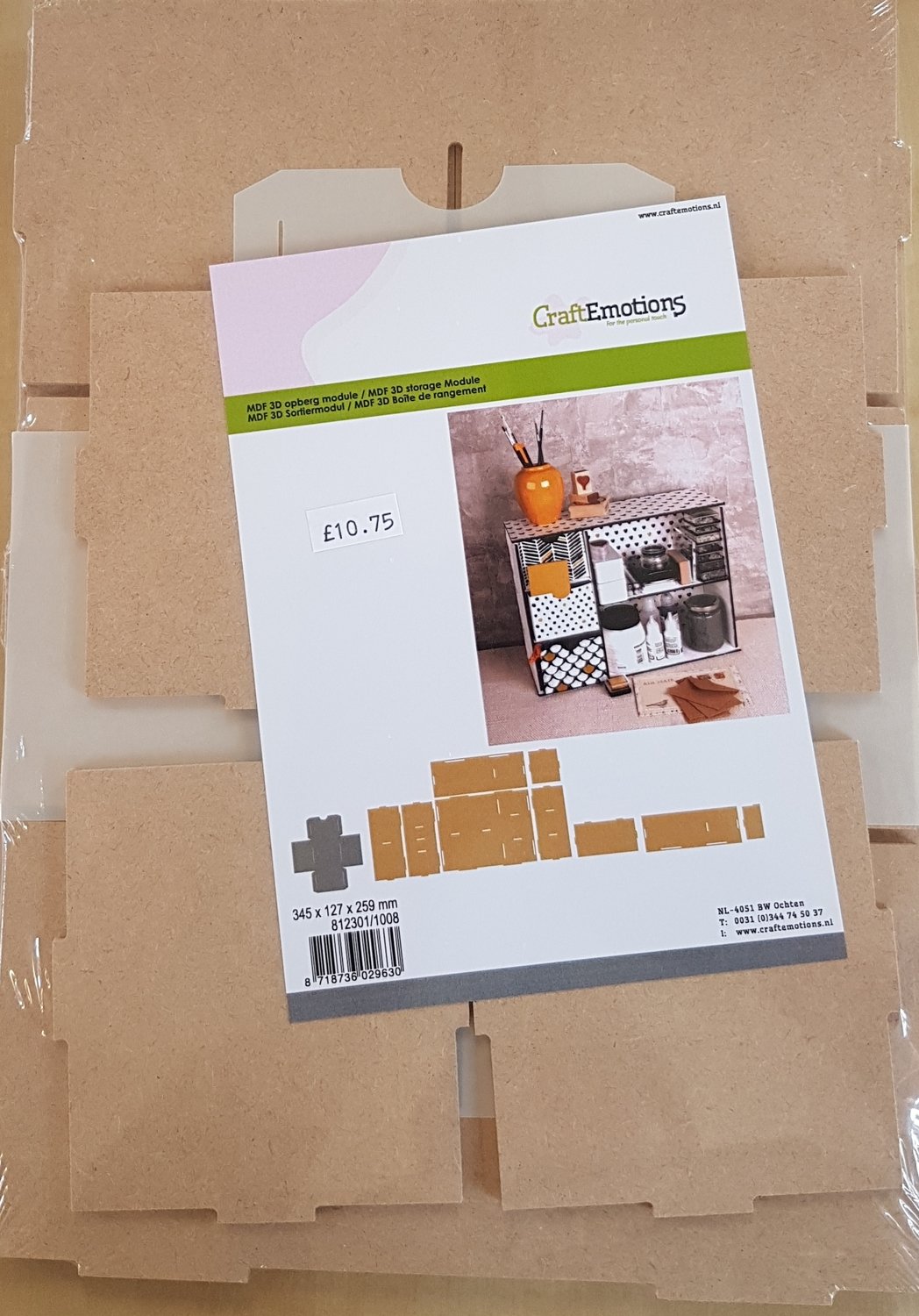 3D MDF Paper Storage Module kit