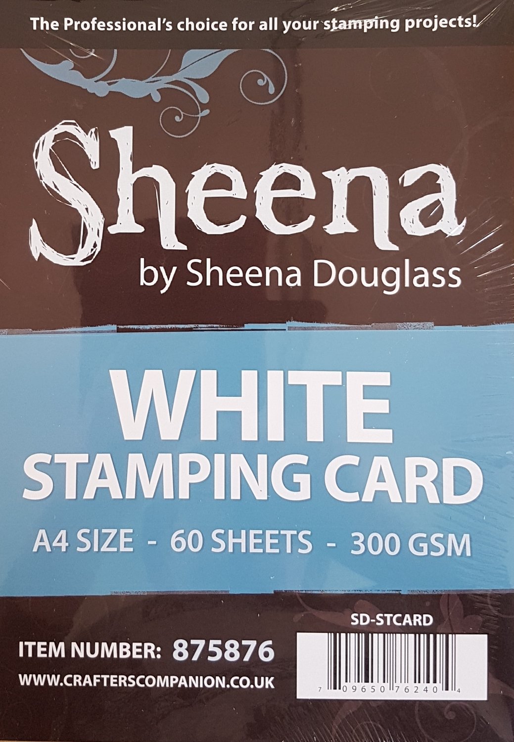 Sheena Stamping Card - A4 White