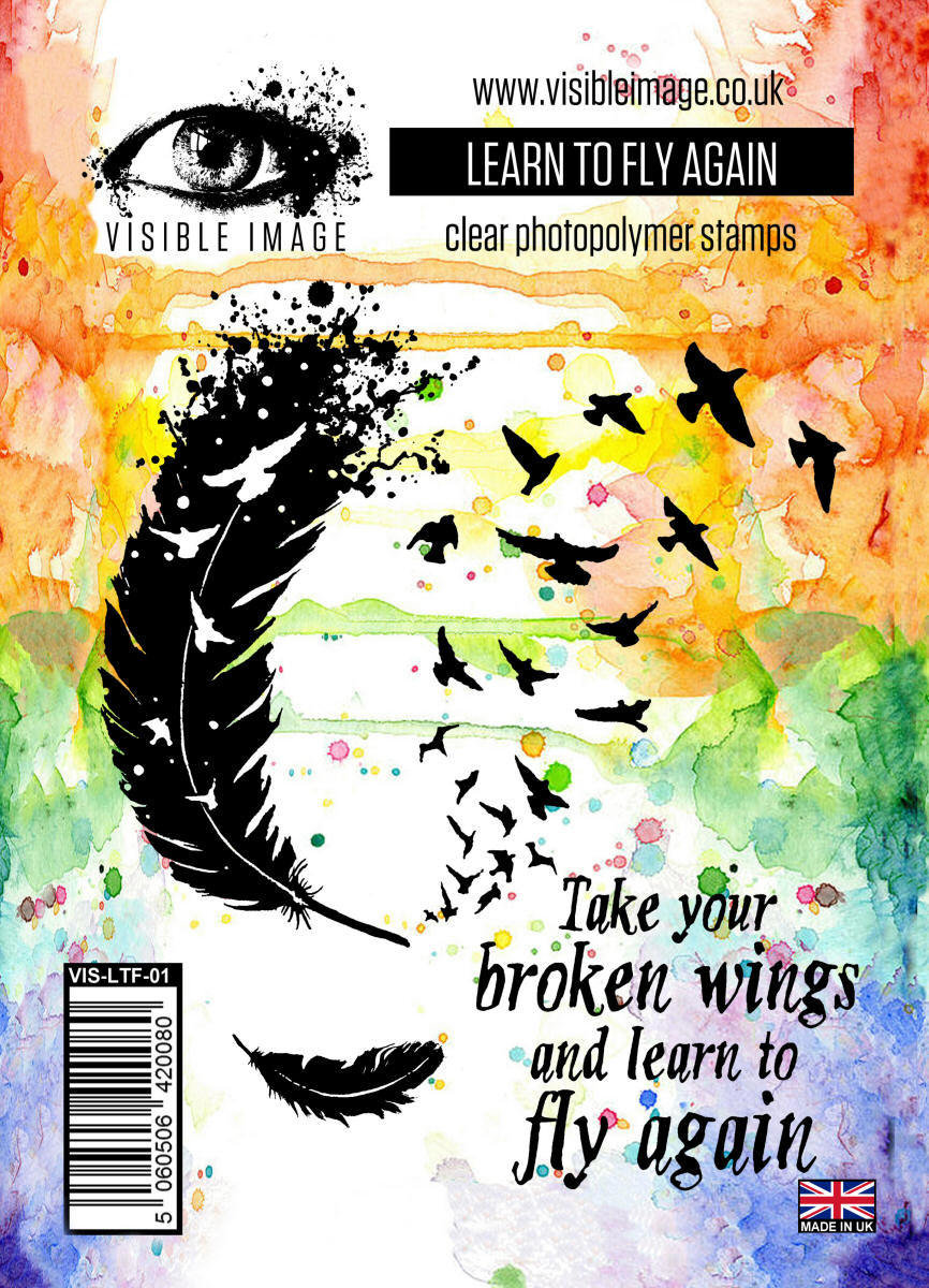 Visible Image Photopolymer stamp - Learn To Fly Again