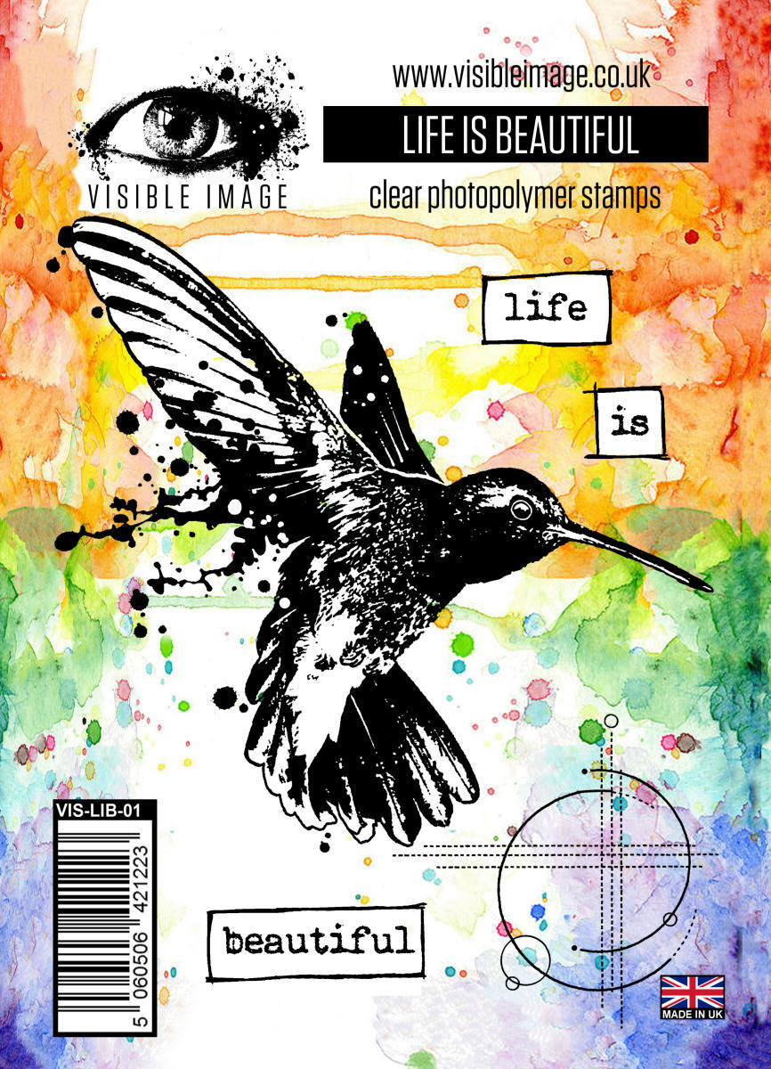 Visible Image Photopolymer stamp - Life Is Beautiful