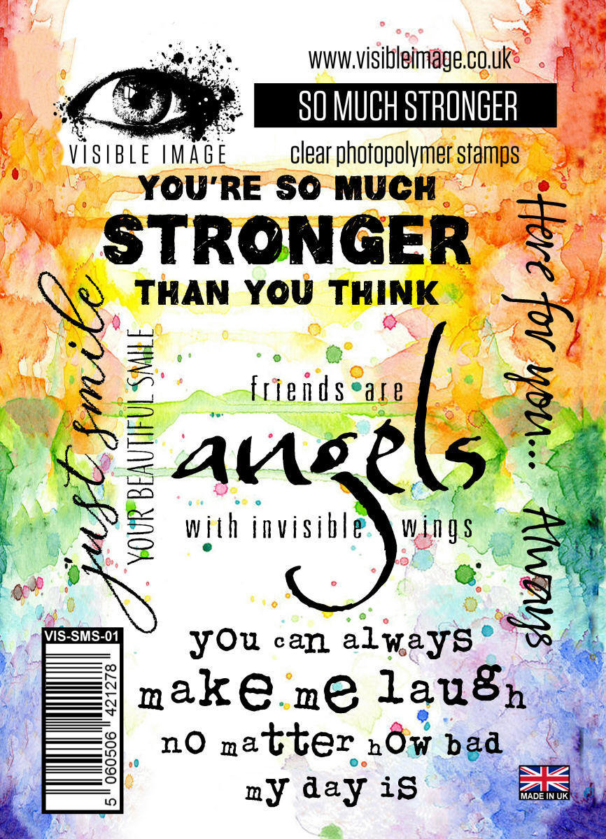 Visible Image Photopolymer stamp - So Much Stronger