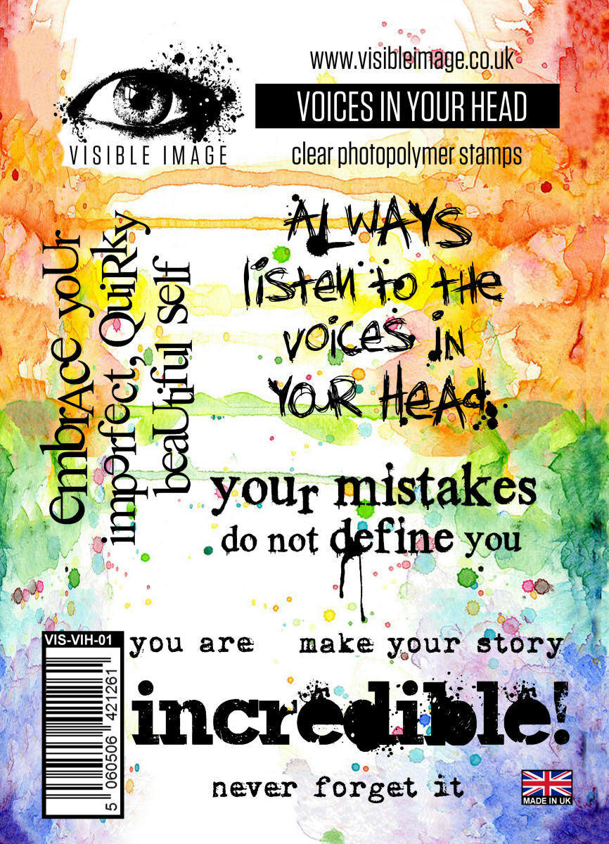 Visible Image Photopolymer stamp - Voices In Your Head