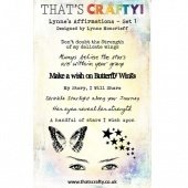 That&#39;s Crafty! Clear Stamp Set - Lynne&#39;s Affirmations Set 1