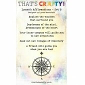 That&#39;s Crafty! Clear Stamp Set - Lynne&#39;s Affirmations Set 8