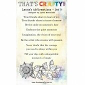 That&#39;s Crafty! Clear Stamp Set - Lynne&#39;s Affirmations Set 9