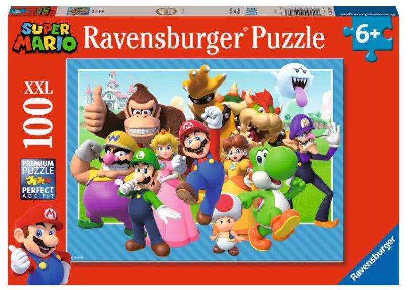 Super Mario Let&#39;s-a-go ! XXL puzzel - 100 stukjes