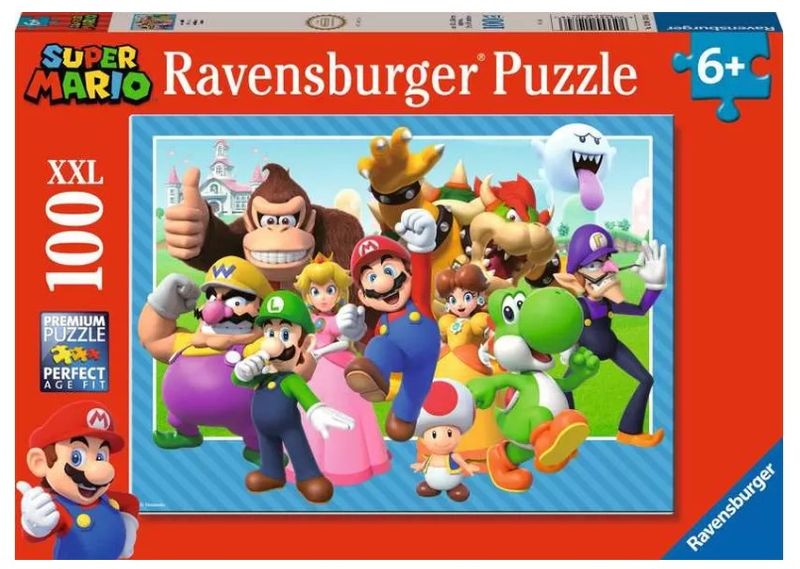 Super Mario Let&#39;s-a-go ! XXL puzzel - 100 stukjes