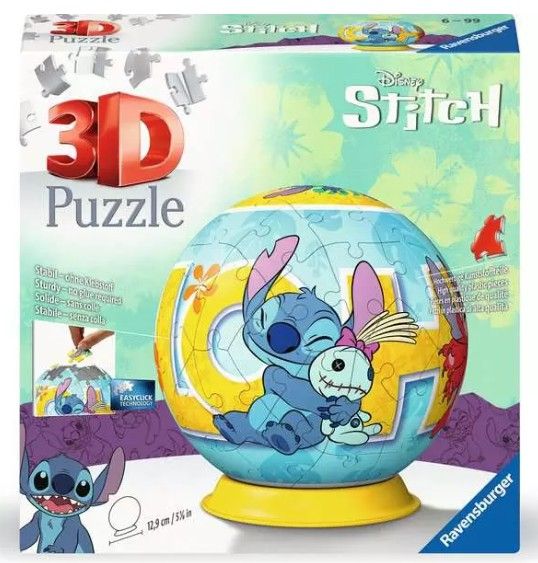 Stitch with his cuddly toy - 72-piece 3D puzzle