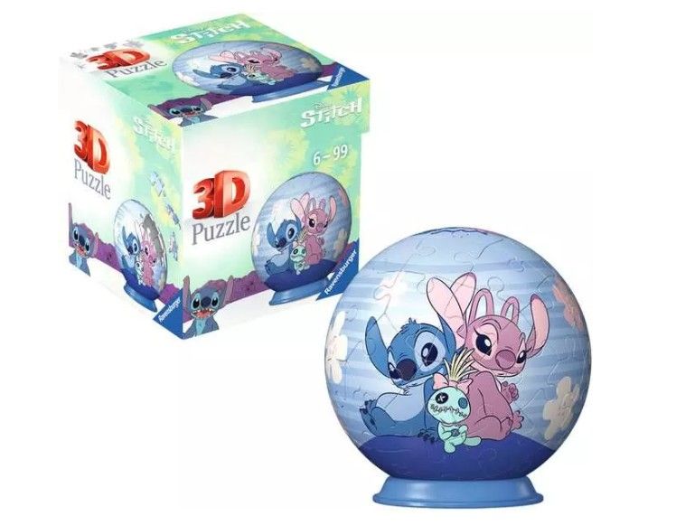 Disney Stitch &amp; Angel – 3D Puzzel (54 stukjes)