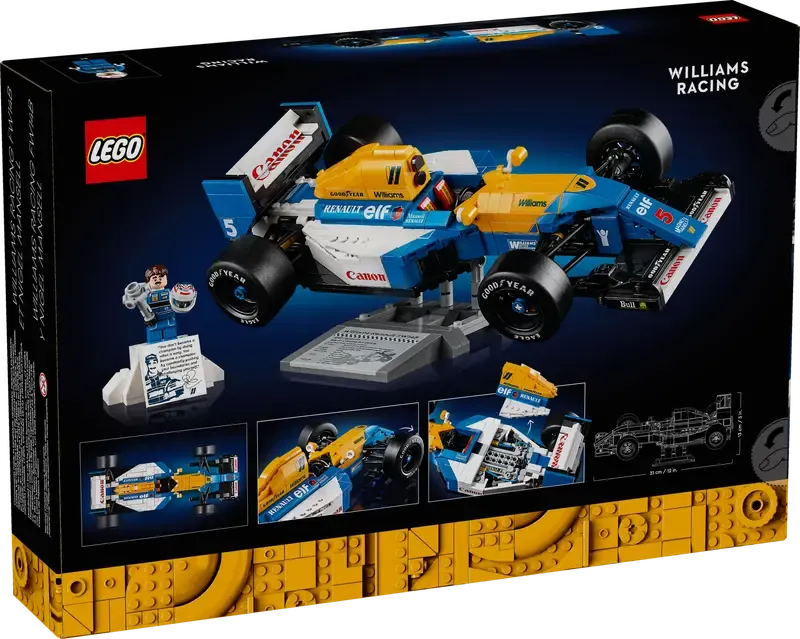 LEGO Icons – Williams Racing FW14B &amp; Nigel Mansell