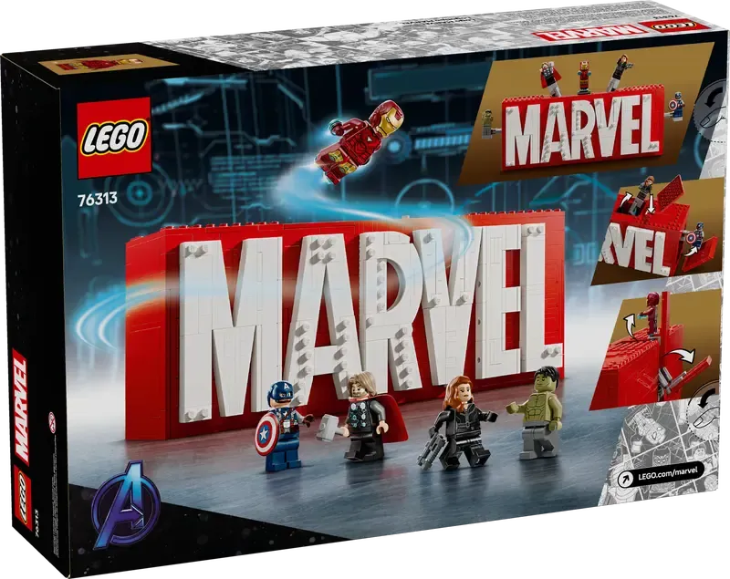 LEGO Super Heroes – Marvel Logo and Minifigures