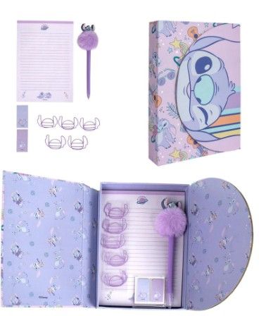 Stitch Stationery Set – purple