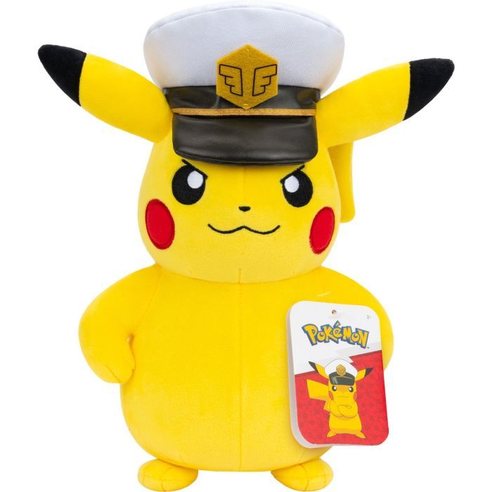 Pokémon Pluche - captain Pikachu 20 cm