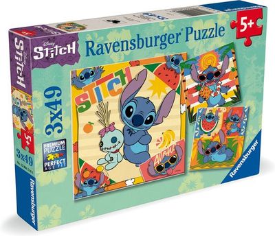 Stitch puzzle - 3x 49 pieces