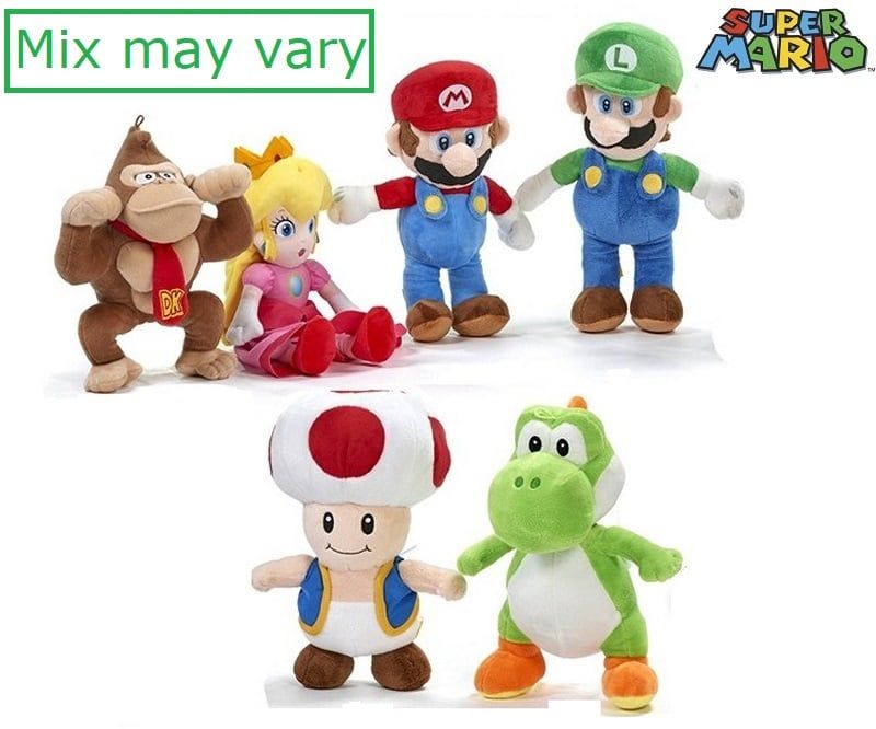 Mario Bros Plush 6 Assorted (30 cm)