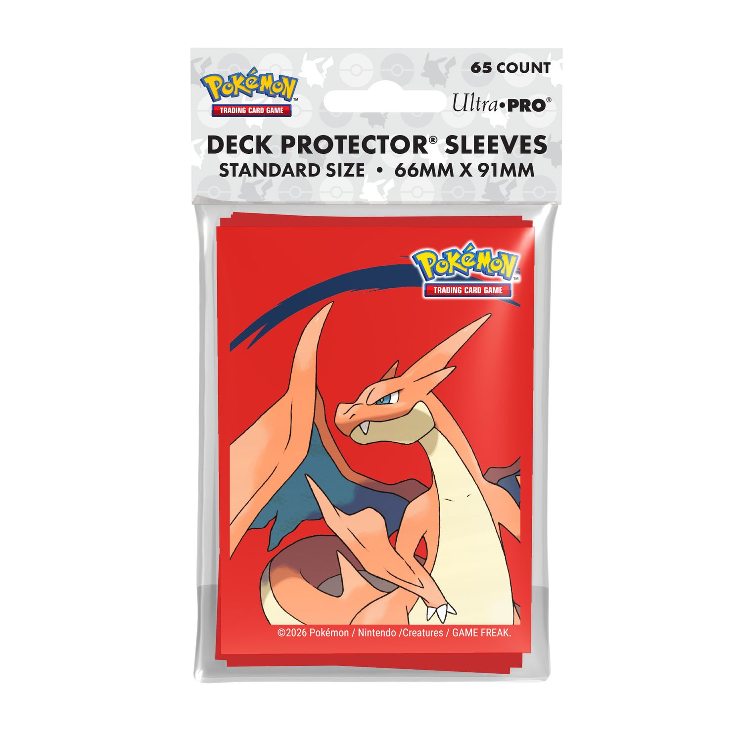 Pokémon - Mega Charizard Y 65ct Deck Protector Sleeves (66 x 91 mm)