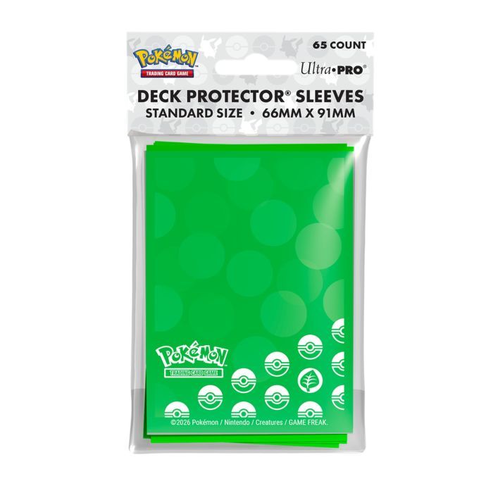 Pokémon - Grass Energy 65pc Deck Protector Sleeves (66 x 91 mm)