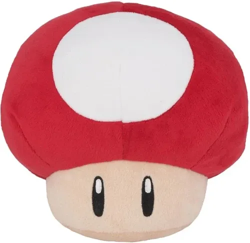 Super Mario 1UP Mushroom Pluche Knuffel (Rood)