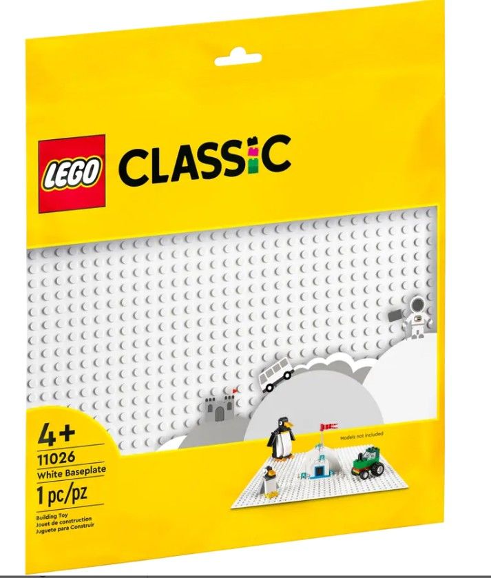 LEGO Classic – white Baseplate