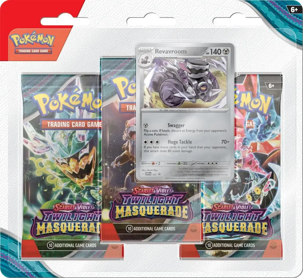 Pokémon TCG: Scarlet &amp; Violet - Twilight Masquerade 3-Pack Blister (Assorted)