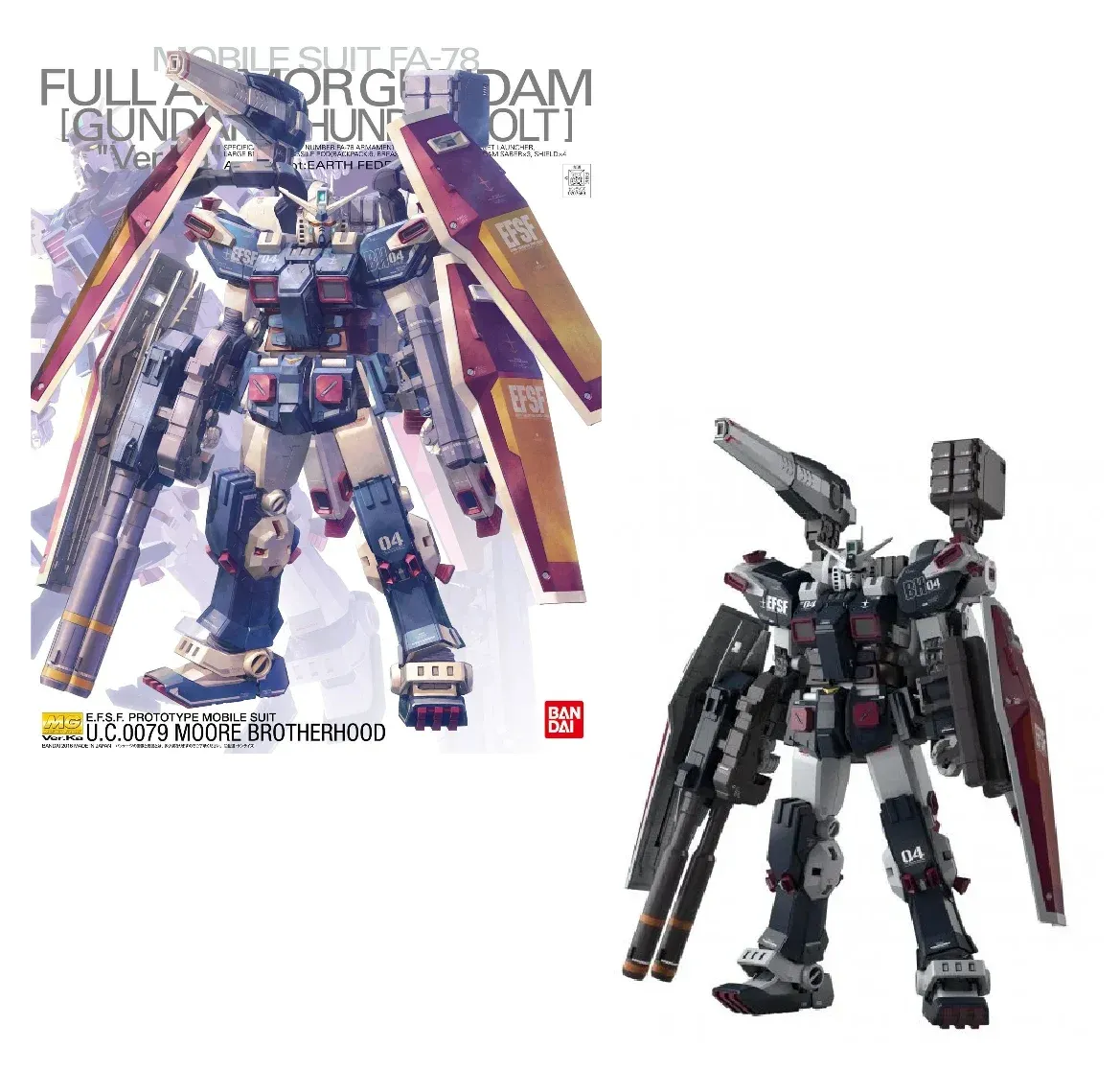 GUNDAM – MG 1/100 FA-78 Full Armour Gundam Thunderbolt – Model Kit