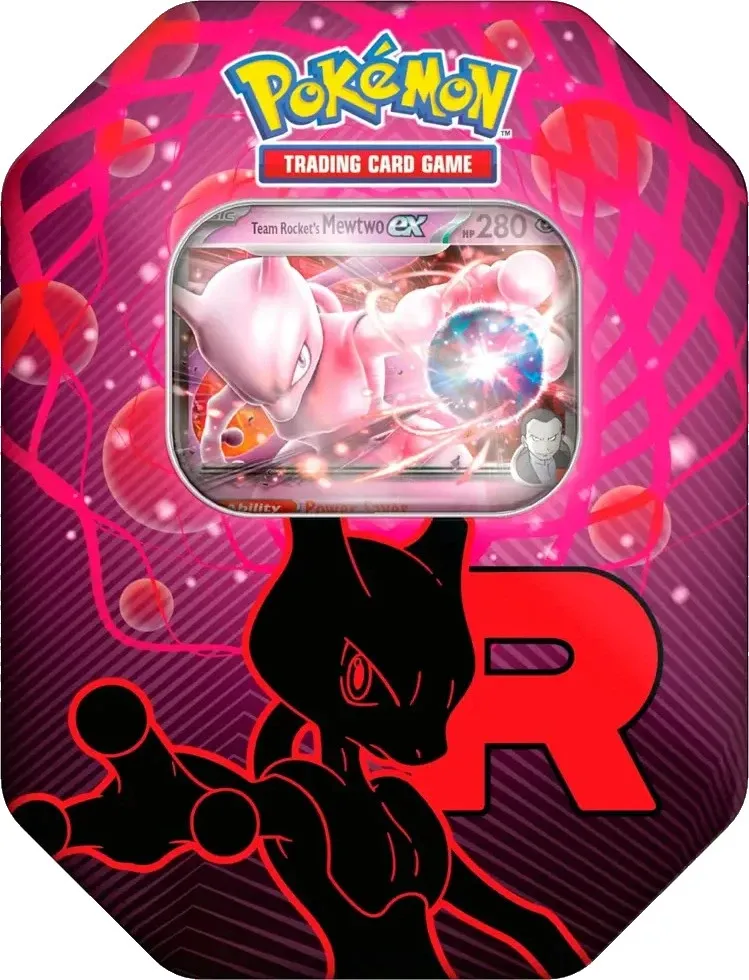 Pokémon TCG Team Rocket EX Tin – Mewtwo